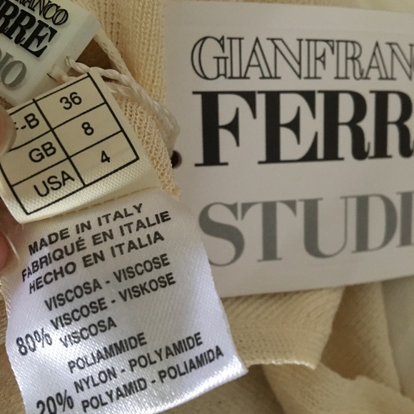 vintage nude bandage crop top Gianfranco Ferre Studio - Picture 5 of 7